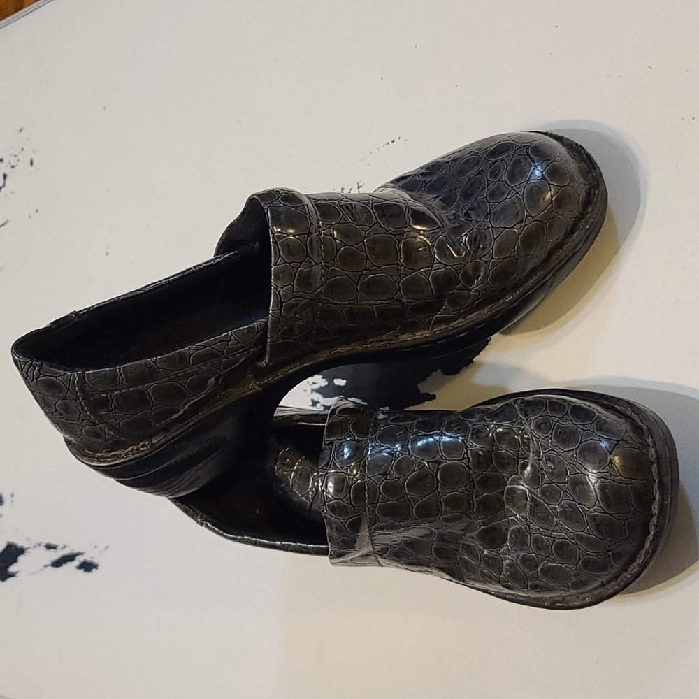 B. O. C. Born Concepts Women's Mules Shoes Slip-ons Dark Grey  Sz 43/11‎ EUC